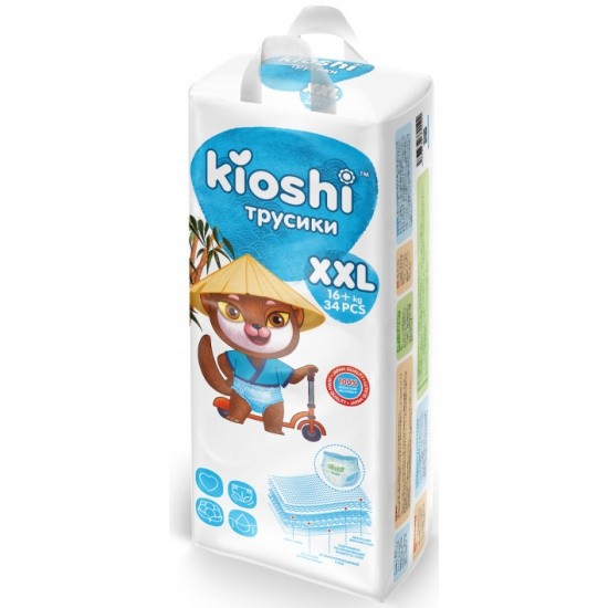 Подгузники-трусики KIOSHI XXL 16+ кг 34 шт